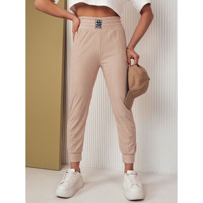 Spodnie damskie dresowe LORIST beżowe Dstreet UY2055-L/XL Spodnie damskie dresowe LORIST beżowe Dstreet UY2055-L/XL