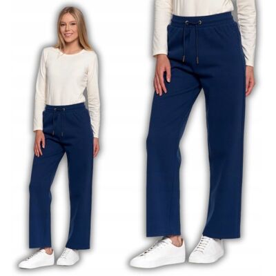Spodnie Damskie Dresowe Ocieplane Z Wysokim Stanem 100% Bawełna Moraj Xl Navy Spodnie Damskie Dresowe Ocieplane Z Wysokim Stanem 100% Bawełna Moraj Xl Navy