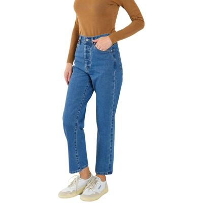 Pozostałe marki Spodnie damskie jeansowe F.A.M. Paris Pola jeansy bawełniane-W25 Pozostałe marki Spodnie damskie jeansowe F.A.M. Paris Pola jeansy bawełniane-W25