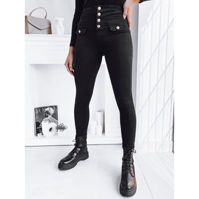 Spodnie damskie jeansowe SKULL czarne Dstreet UY1752-XS Spodnie damskie jeansowe SKULL czarne Dstreet UY1752-XS