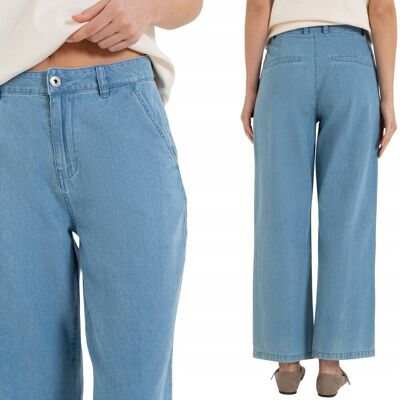 SPODNIE DAMSKIE JEANSOWE WYSOKI STAN CASUAL WYGODNE MORAJ 36 LIGHT BLUE SPODNIE DAMSKIE JEANSOWE WYSOKI STAN CASUAL WYGODNE MORAJ 36 LIGHT BLUE