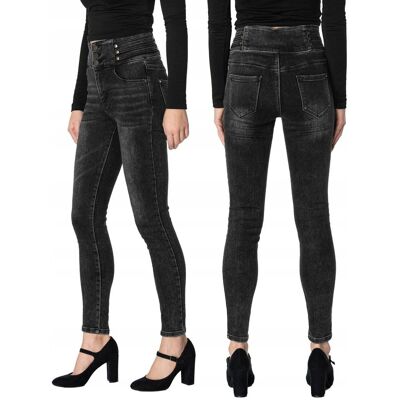 Inny producent Spodnie Damskie Jeansy Rurki SKINNY Jeansowe Wysoki Stan Dżinsy 6059 W31 Inny producent Spodnie Damskie Jeansy Rurki SKINNY Jeansowe Wysoki Stan Dżinsy 6059 W31