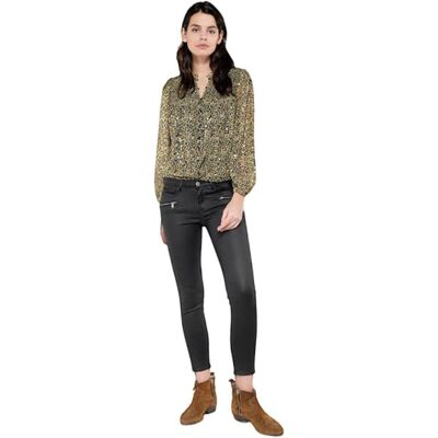 Inny producent Spodnie damskie Le Temps Des Powerc woskowane czarne skinny-W26 Inny producent Spodnie damskie Le Temps Des Powerc woskowane czarne skinny-W26
