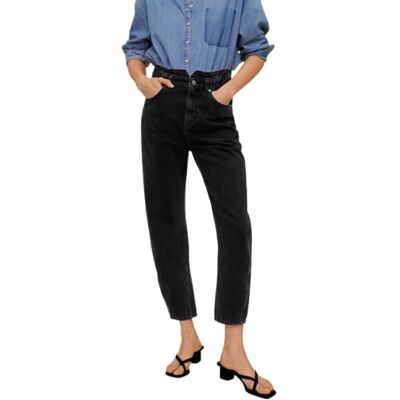 Inna producent Spodnie damskie Mango Slouchy z wysokim stanem czarne jeansy-XS Inna producent Spodnie damskie Mango Slouchy z wysokim stanem czarne jeansy-XS