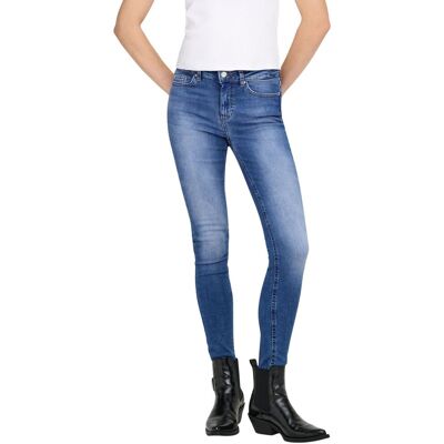 Spodnie damskie Only Blush Life jeansowe skinny z średnim stanem-XS Spodnie damskie Only Blush Life jeansowe skinny z średnim stanem-XS