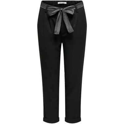 Spodnie damskie Only Rita eleganckie czarne wiązane w pasie-S Spodnie damskie Only Rita eleganckie czarne wiązane w pasie-S