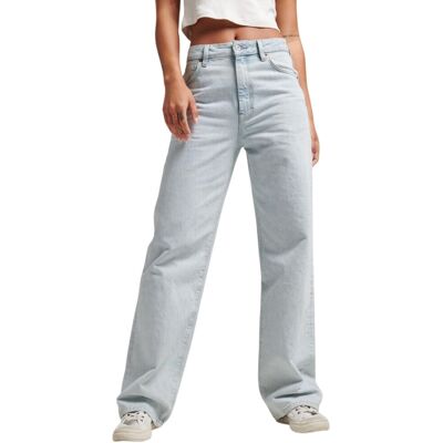 Superdry W7010800A Ekologiczne Dżinsy z Szerokimi Nogami - Dżinsy Superdry W7010800A Ekologiczne Dżinsy z Szerokimi Nogami - Dżinsy