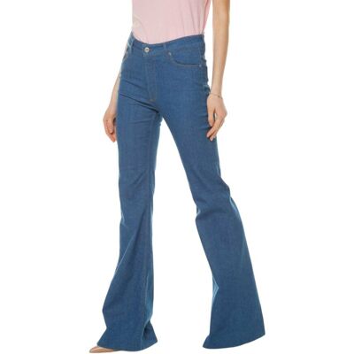 Inny producent Spodnie damskie Trussardi 5 Pocket High Waist Bell Bottom 70's Fit dzwony jeansy -W27 Inny producent Spodnie damskie Trussardi 5 Pocket High Waist Bell Bottom 70's Fit dzwony jeansy -W27