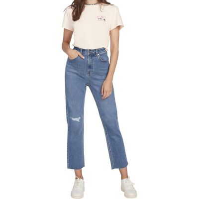 Spodnie damskie Volcom Stoned Straight jeansy z wysokim stanem-W25 Spodnie damskie Volcom Stoned Straight jeansy z wysokim stanem-W25