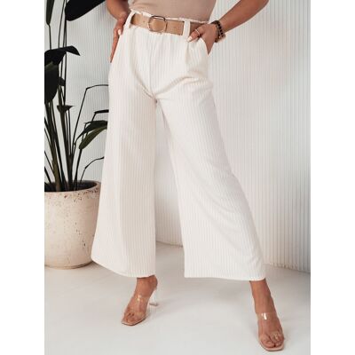 Spodnie damskie wide leg ALZUR ecru Dstreet UY1898 Spodnie damskie wide leg ALZUR ecru Dstreet UY1898