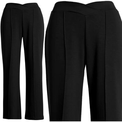 Spodnie Damskie Wiskozowe Stylowe Komfortowe Wygodne Eleganckie Moraj S Black Spodnie Damskie Wiskozowe Stylowe Komfortowe Wygodne Eleganckie Moraj S Black
