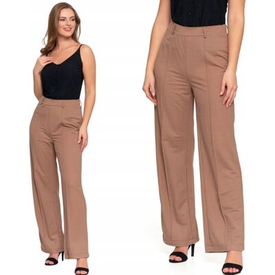 Spodnie Damskie Z Gumką W Pasie Eleganckie Prosta Nogawka Stylowe Moraj S Beige Spodnie Damskie Z Gumką W Pasie Eleganckie Prosta Nogawka Stylowe Moraj S Beige