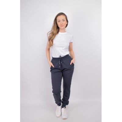 Giorgio Armani Spodnie dresowe damskie Armani Exchange 3DYP79 YJEPZ granatowy - XL Giorgio Armani Spodnie dresowe damskie Armani Exchange 3DYP79 YJEPZ granatowy - XL
