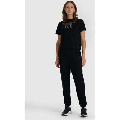 Spodnie dresowe joggery damskie 4F 4FRAW25TTROF1613-20S Czarny XS Spodnie dresowe joggery damskie 4F 4FRAW25TTROF1613-20S Czarny XS