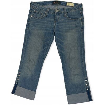 SPENCER'S Spodnie jeansowe damskie 3/4 GUESS 27 SPENCER'S Spodnie jeansowe damskie 3/4 GUESS 27