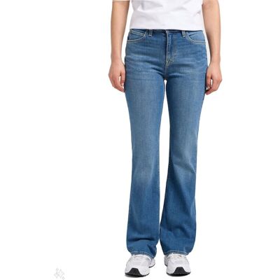 Spodnie Jeansy Damskie Bootcut Lee Breese Boot Mid Worn Martha 29/33 Spodnie Jeansy Damskie Bootcut Lee Breese Boot Mid Worn Martha 29/33