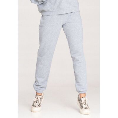 FIGL Spodnie joggery damskie - spodnie dresowe damskie - szare M1056 r. M FIGL Spodnie joggery damskie - spodnie dresowe damskie - szare M1056 r. M