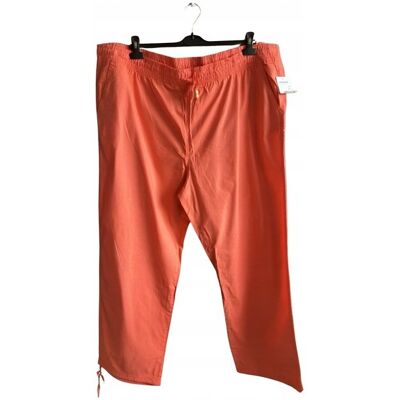 Spodnie Materiałowe Damskie Pomarańczowe Rozmiar 3XL *Janina* Spodnie Materiałowe Damskie Pomarańczowe Rozmiar 3XL *Janina*
