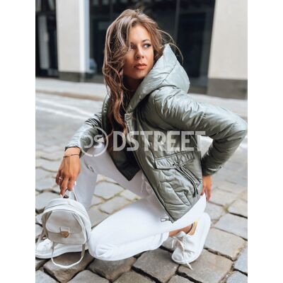 Inny producent Sportowa kurtka damska pikowana LILYWOOL zielona Dstreet TY3712-XXL Inny producent Sportowa kurtka damska pikowana LILYWOOL zielona Dstreet TY3712-XXL
