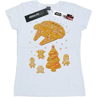 Disney Star Wars Bawełniana Koszulka Damska / Damska Gingerbread Rebels (XXL (193cm) / Ciepły Biały) Disney Star Wars Bawełniana Koszulka Damska / Damska Gingerbread Rebels (XXL (193cm) / Ciepły Biały)