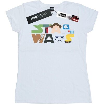 Disney Star Wars Damska Bawełniana Koszulka Z Logo Postaci (XL 8,5-9 / Ciepły Biały) Disney Star Wars Damska Bawełniana Koszulka Z Logo Postaci (XL 8,5-9 / Ciepły Biały)