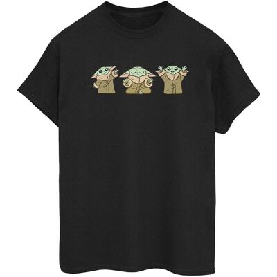 Disney Star Wars Kobiety / Panie Mandalorianin Grogu Pozuje Bawełniana Koszulka Chłopięca (3XL / Czarny) Disney Star Wars Kobiety / Panie Mandalorianin Grogu Pozuje Bawełniana Koszulka Chłopięca (3XL / Czarny)