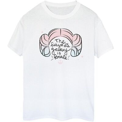 Disney Star Wars Koszulka Damska / Damska Princess Leia Future Of The Galaxy Cotton Boyfriend T-Shirt (S (52-55 Cm) / Ciepły Biały) Disney Star Wars Koszulka Damska / Damska Princess Leia Future Of The Galaxy Cotton Boyfriend T-Shirt (S (52-55 Cm) / Ciepły Biały)