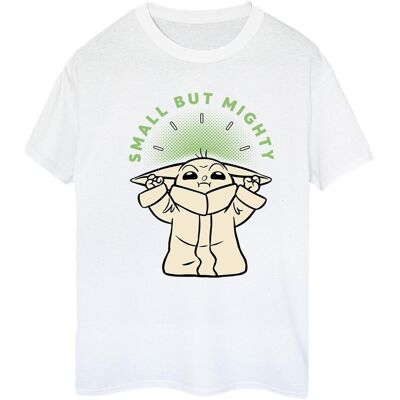 Disney Star Wars Koszulka Damska/pań Mandalorian Small But Mighty Grogu Cotton Boyfriend T-Shirt (S (52-55 Cm) / Ciepły Biały) Disney Star Wars Koszulka Damska/pań Mandalorian Small But Mighty Grogu Cotton Boyfriend T-Shirt (S (52-55 Cm) / Ciepły Biały)