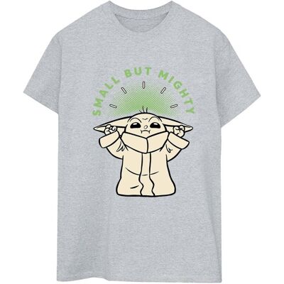 Disney Star Wars Koszulka Damska/pań Mandalorian Small But Mighty Grogu Cotton Boyfriend T-Shirt (S (52-55 Cm) / Jasnoszary) Disney Star Wars Koszulka Damska/pań Mandalorian Small But Mighty Grogu Cotton Boyfriend T-Shirt (S (52-55 Cm) / Jasnoszary)