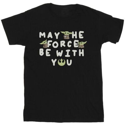 Disney Star Wars Męska Koszulka Mandalorian Grogu May The Force Be With You (XXXXXS / Czarny) Disney Star Wars Męska Koszulka Mandalorian Grogu May The Force Be With You (XXXXXS / Czarny)