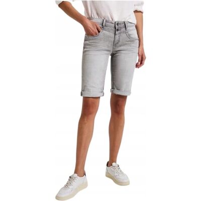 STREET ONE SZARE JEANSOWE SPODENKI PRZED KOLANO 30 JQA STREET ONE SZARE JEANSOWE SPODENKI PRZED KOLANO 30 JQA