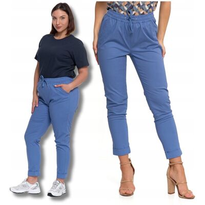 Stylowe Spodnie Damskie Joggery Wiązane Wysoki stan Bawełniane MORAJ XL Stylowe Spodnie Damskie Joggery Wiązane Wysoki stan Bawełniane MORAJ XL