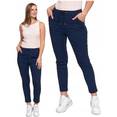 Stylowe Spodnie Damskie Joggery Wiązane Wysoki stan Bawełniane MORAJ XXL Stylowe Spodnie Damskie Joggery Wiązane Wysoki stan Bawełniane MORAJ XXL