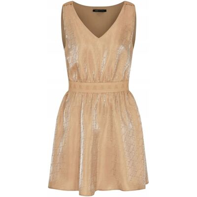 Giorgio Armani Sukienka damska Armani Exchange XW000177 AF12055 beżowy - Dress: 42 Giorgio Armani Sukienka damska Armani Exchange XW000177 AF12055 beżowy - Dress: 42