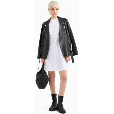 Giorgio Armani Sukienka damska Armani Exchange XW000378 AF10354 biały - L Giorgio Armani Sukienka damska Armani Exchange XW000378 AF10354 biały - L