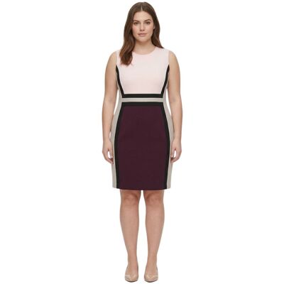 Sukienka damska Calvin Klein elegancka ołówkowa chabrowa-XL Sukienka damska Calvin Klein elegancka ołówkowa chabrowa-XL