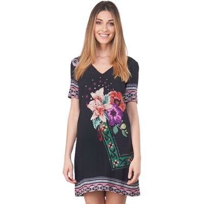 Sukienka damska Desigual Barta mini wzorzysta-S Sukienka damska Desigual Barta mini wzorzysta-S