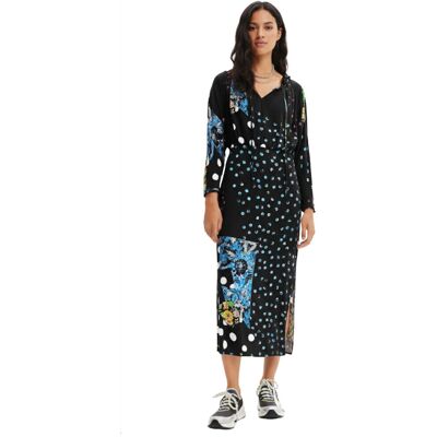 Sukienka damska Desigual Dots czarna w kropki -XS Sukienka damska Desigual Dots czarna w kropki -XS