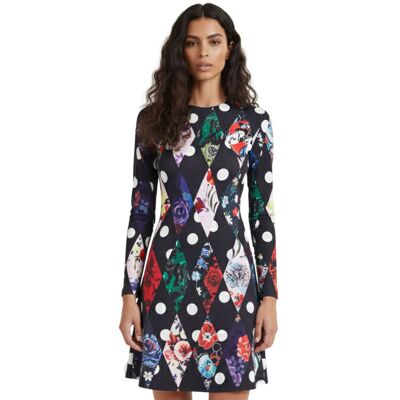 Sukienka damska Desigual Dublin ołówkowa czarna-XL Sukienka damska Desigual Dublin ołówkowa czarna-XL