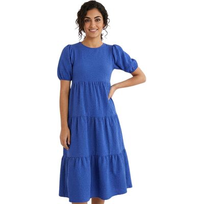 Sukienka damska Desigual Helga teksturowana niebieska-S Sukienka damska Desigual Helga teksturowana niebieska-S