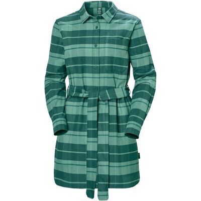 Sukienka damska Helly Hansen Organic Flannel zielona w kratę-M Sukienka damska Helly Hansen Organic Flannel zielona w kratę-M