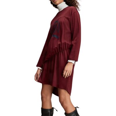 Tommy Hilfiger Sukienka damska Hilfiger Collection oversize bordowa-XS Tommy Hilfiger Sukienka damska Hilfiger Collection oversize bordowa-XS