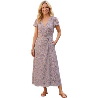 Sukienka damska Naf Naf Boudu Imp wzorzysta maxi w kwiaty-XS Sukienka damska Naf Naf Boudu Imp wzorzysta maxi w kwiaty-XS