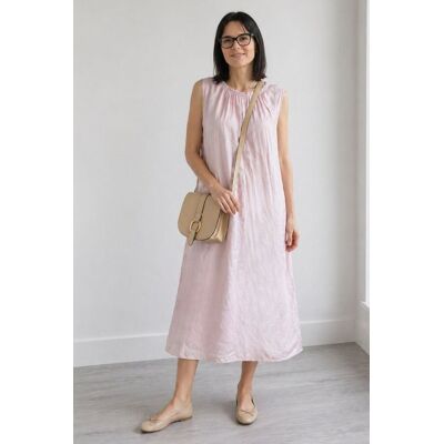 PINK BOX Sukienka damska pudrowy róż 70% Wiskoza 30% Jedwab Italy L/XL PINK BOX Sukienka damska pudrowy róż 70% Wiskoza 30% Jedwab Italy L/XL