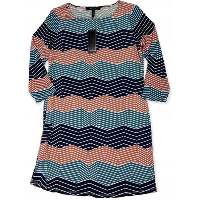 inna (Inny) Sukienka damska rękaw 3/4 paski BCBG MAXAZRIA S inna (Inny) Sukienka damska rękaw 3/4 paski BCBG MAXAZRIA S