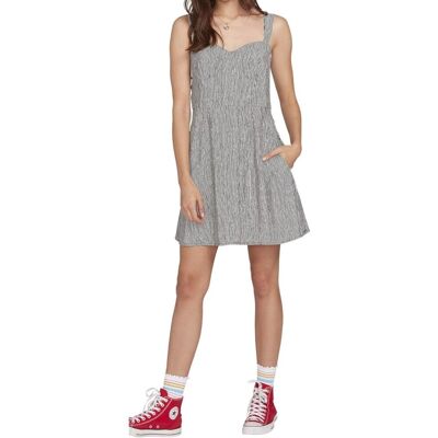 Sukienka damska Volcom Newdles letnia w paski na ramiączkach-L Sukienka damska Volcom Newdles letnia w paski na ramiączkach-L