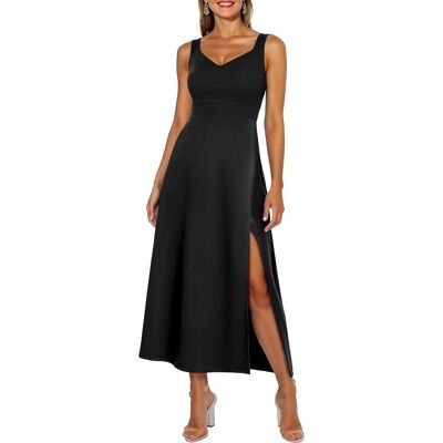 Inny producent Sukienka Koktajlowa Wieczorowa Maxi Elegancka Zwiewna Wygodna Czarna L Inny producent Sukienka Koktajlowa Wieczorowa Maxi Elegancka Zwiewna Wygodna Czarna L