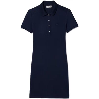 sukienka koszulka Lacoste polo midi granatowa bawełniana sportowa r. 36 sukienka koszulka Lacoste polo midi granatowa bawełniana sportowa r. 36