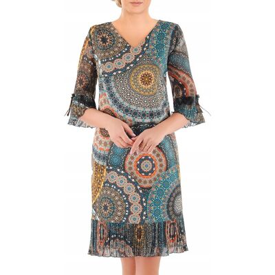 Carla Moreno Sukienka Olivia II 46 letnia damska na wesele elegancka na komunie wizytowa Carla Moreno Sukienka Olivia II 46 letnia damska na wesele elegancka na komunie wizytowa