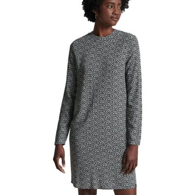 Sukienka SuperDry Studios L/S woven prosta w kwiaty-S Sukienka SuperDry Studios L/S woven prosta w kwiaty-S